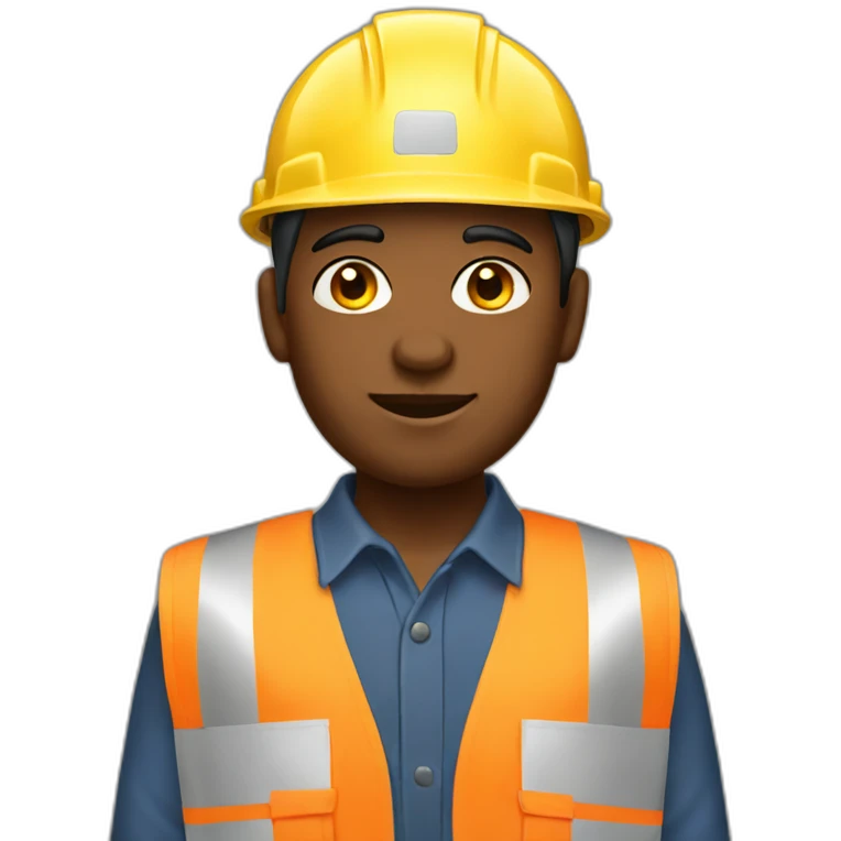 non gender construction worker emoji