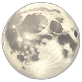 3D Moon emoji