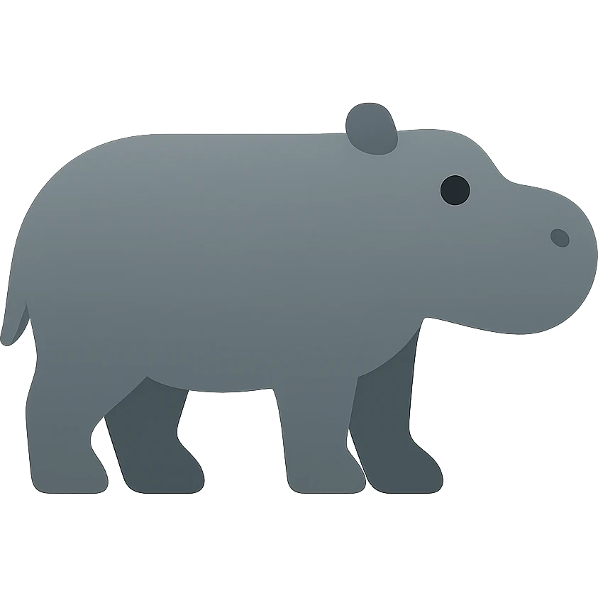 Hippo emoji