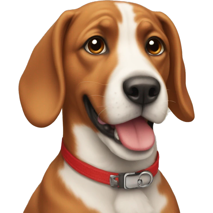 Red winner dog emoji