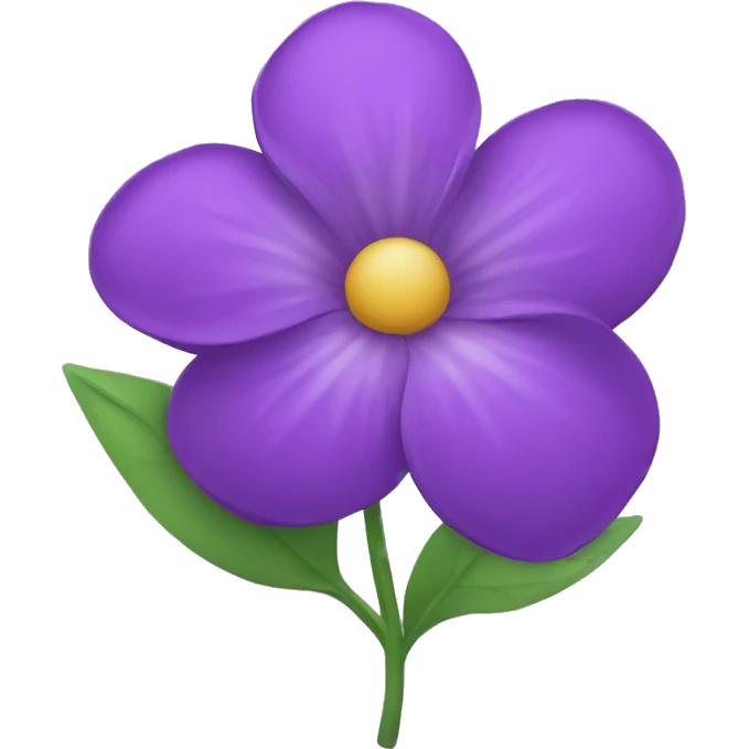A purple flower emoji