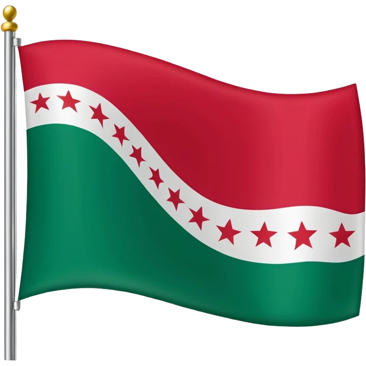 The flag of Chechnya emoji