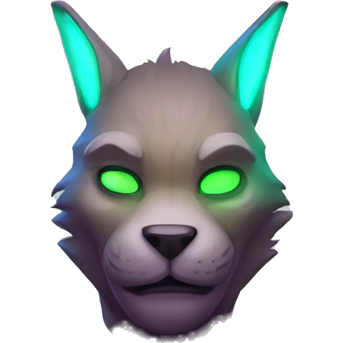 master splinter with glowing neon emoji