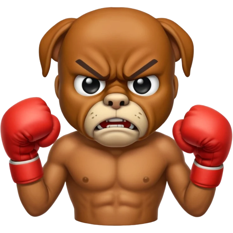 angry  boxer  emoji