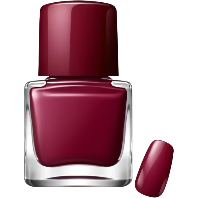Burgundy nail color bottle emoji