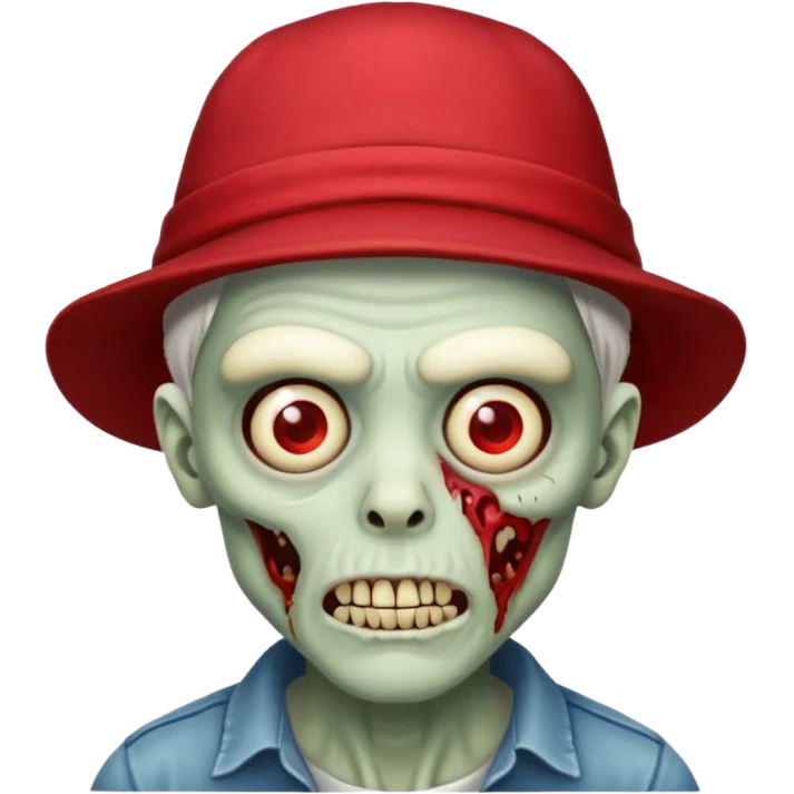 zombie in red hats emoji