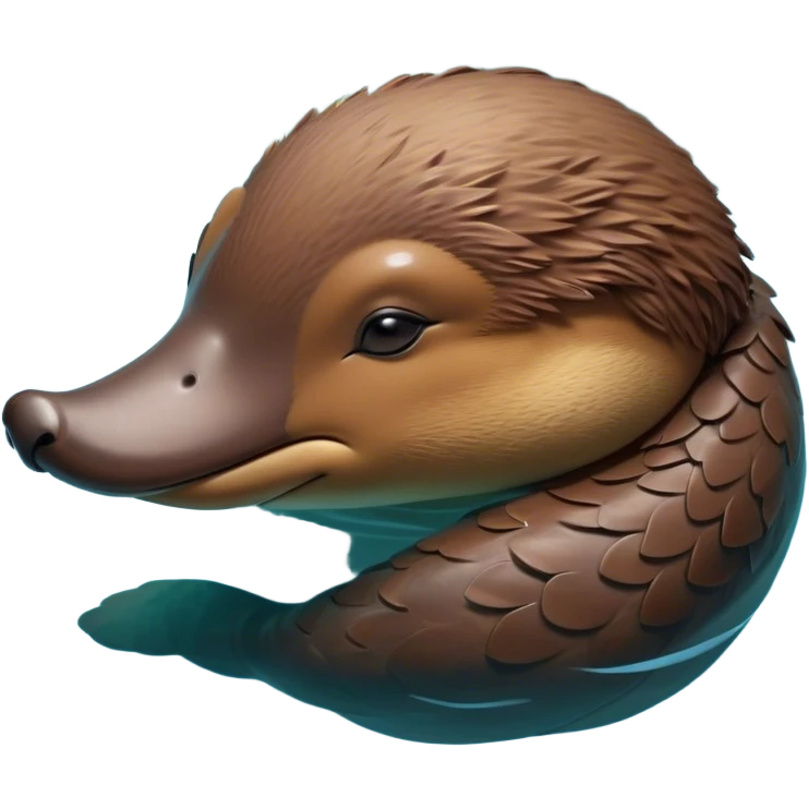 Meme-Worthy Cute Sleeping Platypus Portrait Emoji, Head resting peacefully with a contented smile, showcasing a unique, streamlined build and a luxuriously soft brown fur, eyes shut in a serene, restful float, Simplified yet hilariously adorable features, highly detailed, glowing with a soft, drowsy light, high shine, relaxed and utterly lovable, stylized with an air of playful laziness, bright and heartwarming, soft glowing outline, capturing the essence of a comically sleepy platypus, so meme‐worthy it feels like it could instantly become the next viral sensation of adorable slumber! emoji