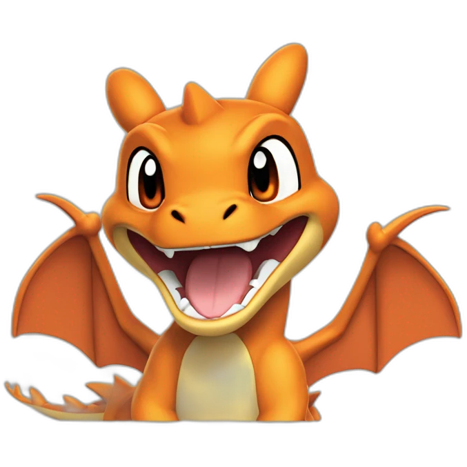 pokemon charizard soy excited guy with glasses pointing at it emoji