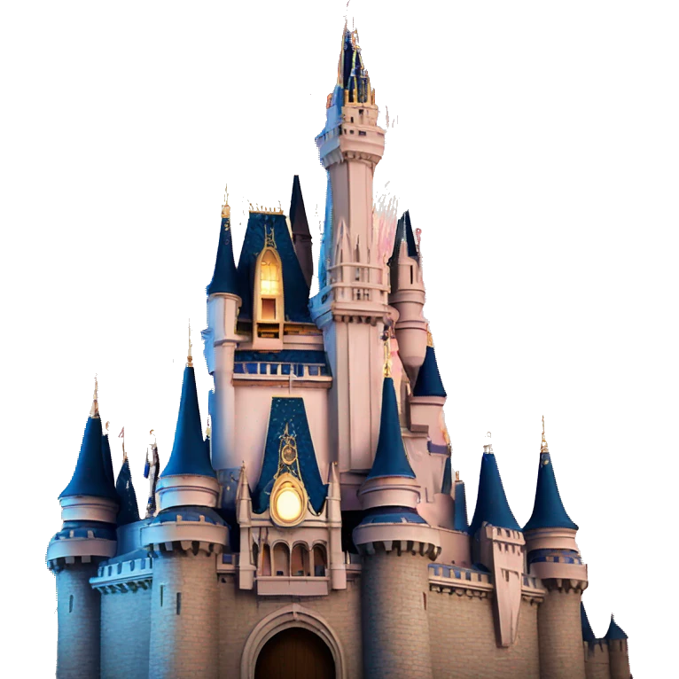 disney castle emoji with fireworks  emoji