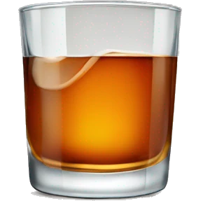 whiskey in a glass emoji