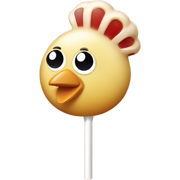 Chicken lollipop emoji