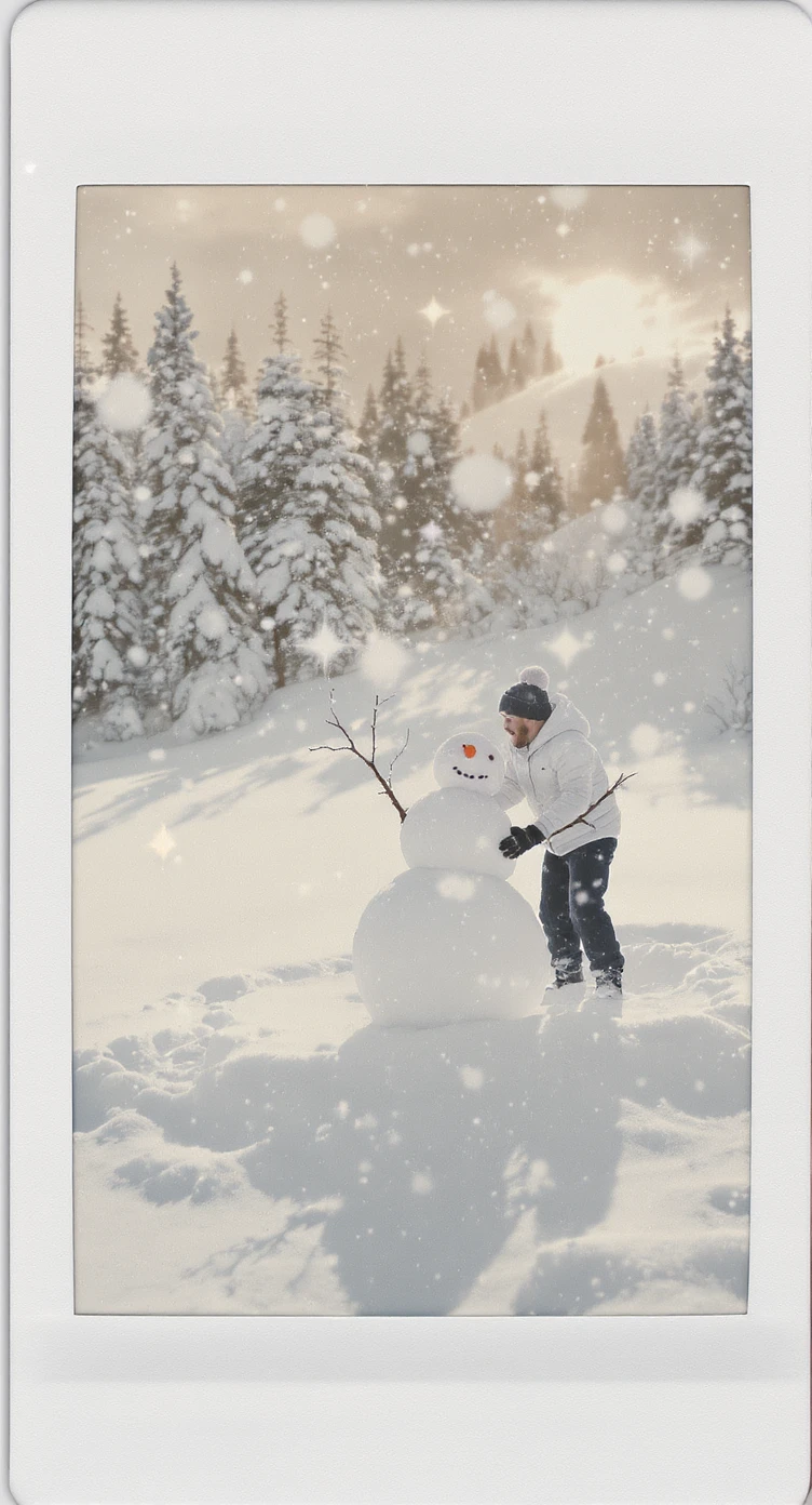people making a snowman emoji