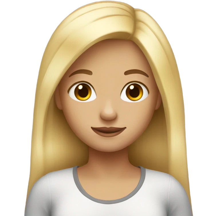 Blond hair girl emoji