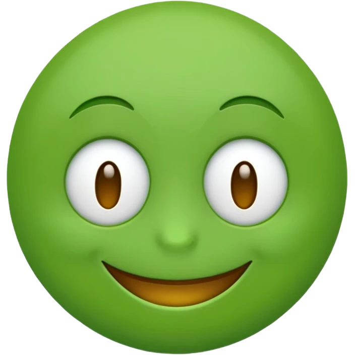 green emoji with many extensions, not jsut circle emoji