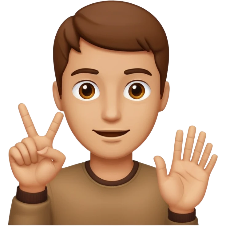 man gesturing OK emoji