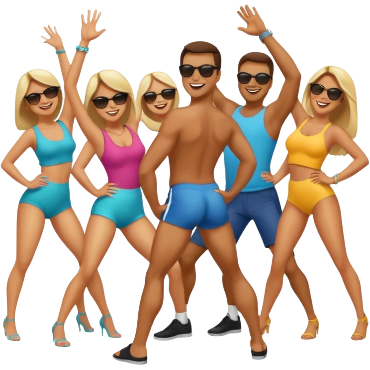 Female back arching booty twerk behind back Man Man Man sex emoji emoji