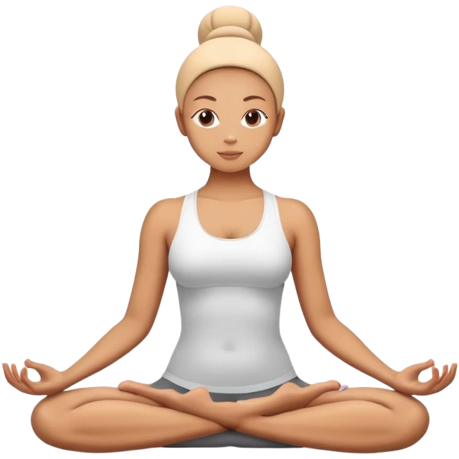 person in yoga lotus position meditation pose emoji