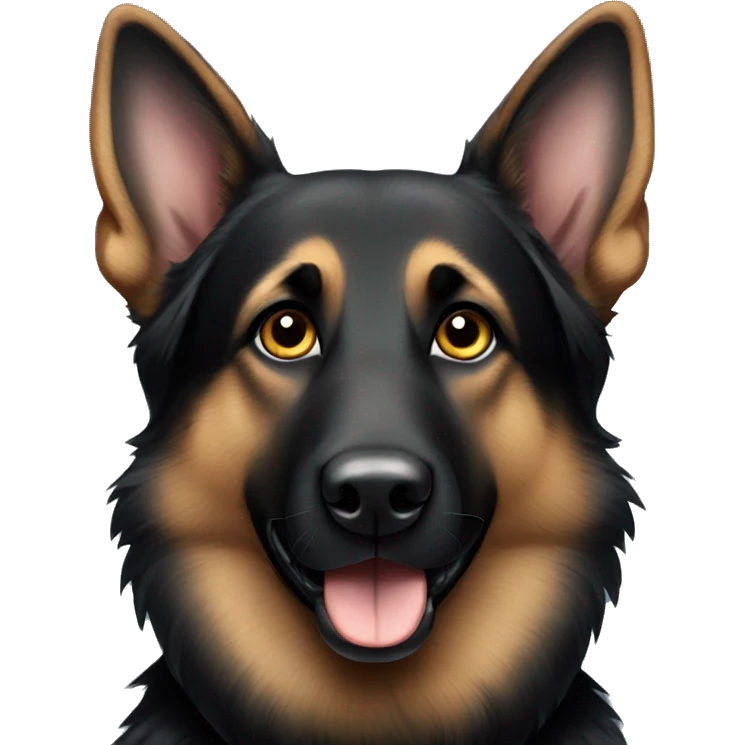 Black german shepherd emoji