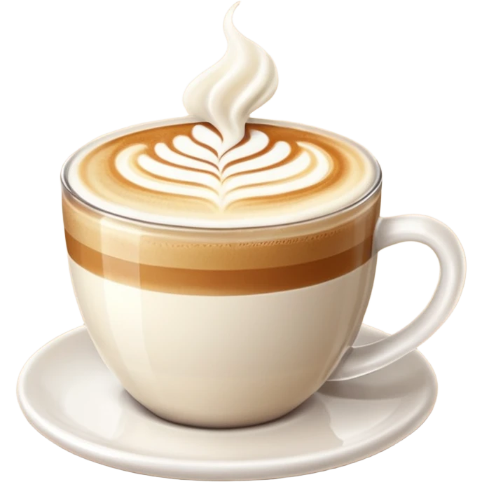 A beautiful coffee latte  emoji