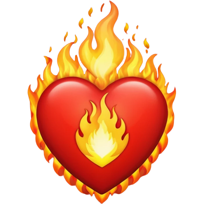 ❤️ + 🔥 emoji