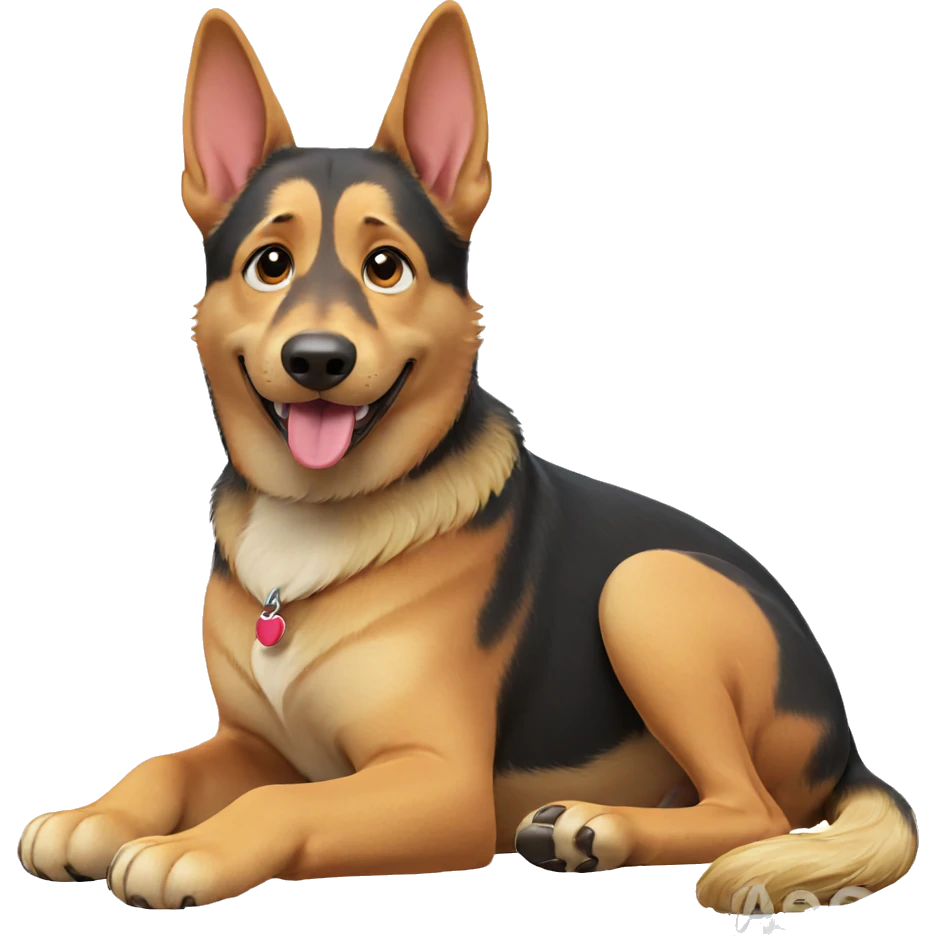 playful pup with tongue out emoji