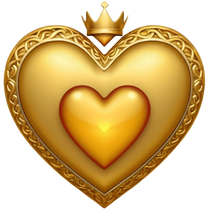 golden saint  heart emoji