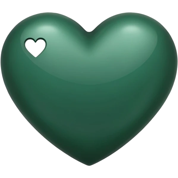 Dark green heart emoji