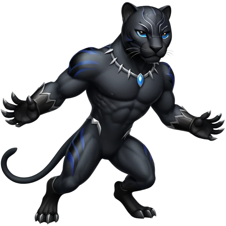 Black winged panter emoji