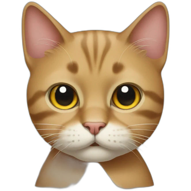 moustache cat emoji