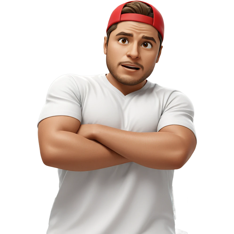 male portrait in white shirt emoji