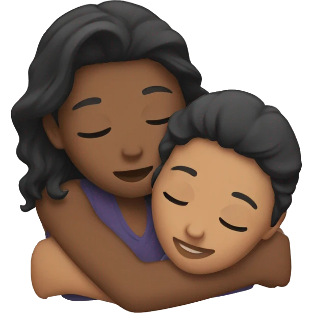 Lesbians cuddling  emoji