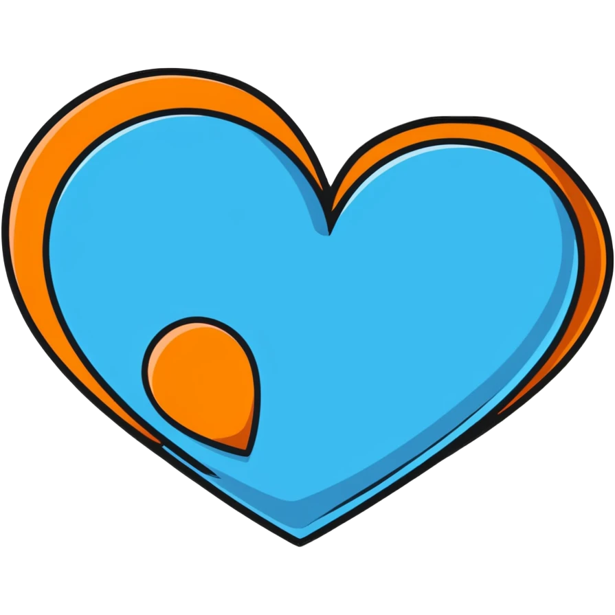 blue heart emoji