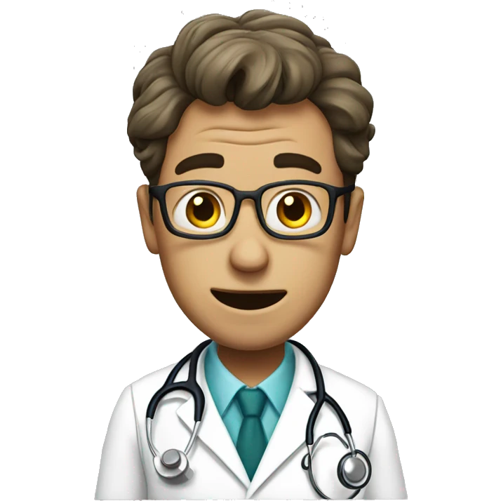 a doctor with the emotion of madness emoji
