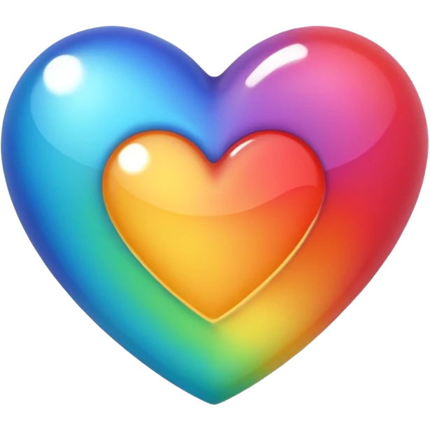 Cœur multicolore emoji