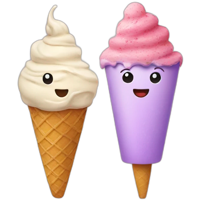 Ice cream date emoji
