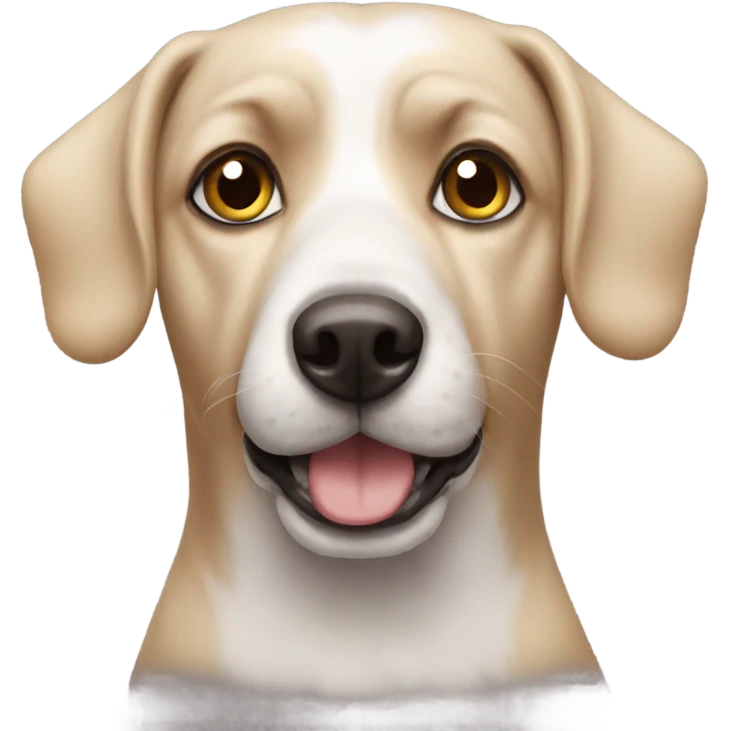 Cross eyed dog emoji