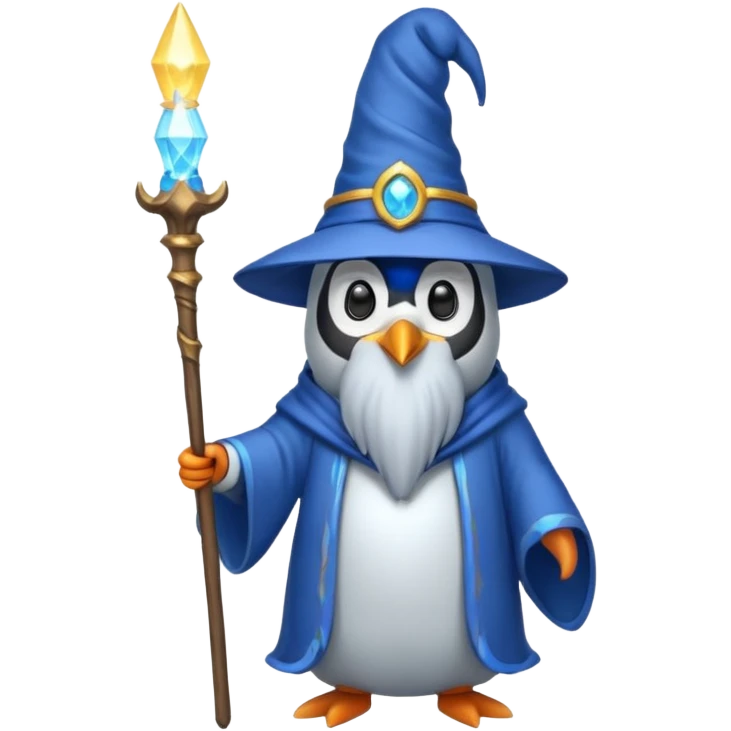Penguin Wizard emoji