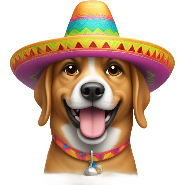 Dog with sombrero  emoji