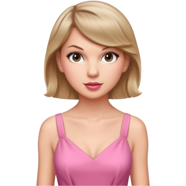 Taylor swift pink dress emoji