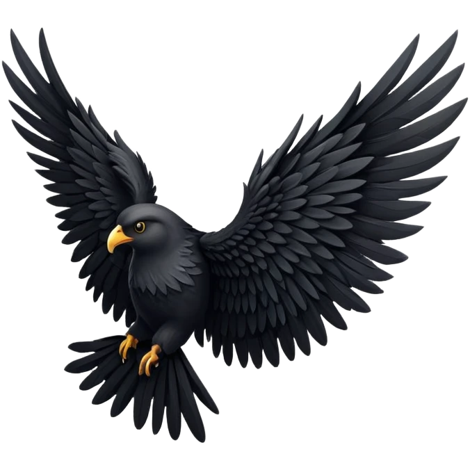 Black wings emoji