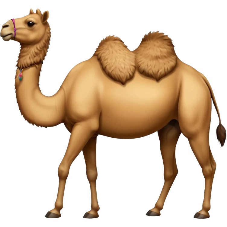 High resolution camels without fur emoji