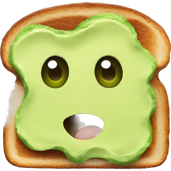 Toast with mashed avocado  emoji