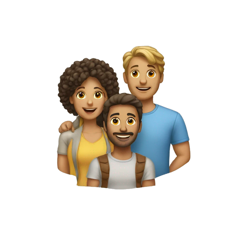 équipe de 4 personnes emoji