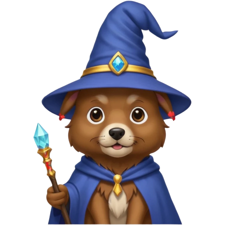 Dog wizard emoji