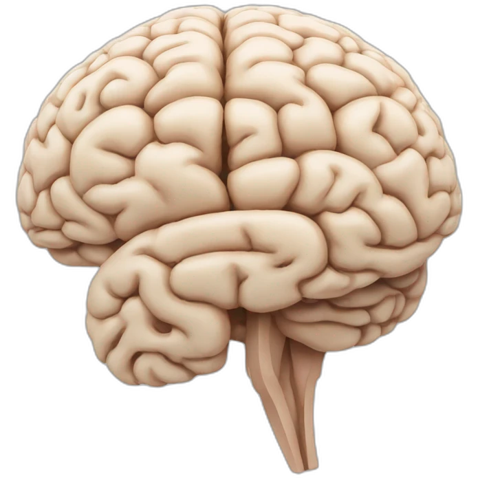 The human brain emoji