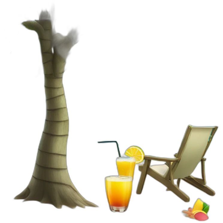 Drink beach sea palmer tree emoji