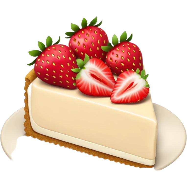 Strawberry cheesecake emoji