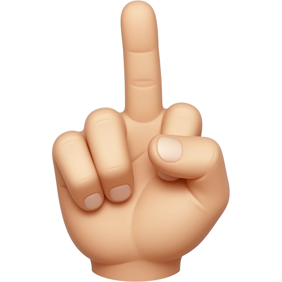 doigt d'honneur emoji