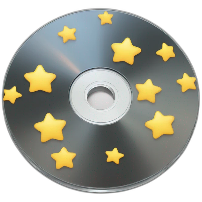 cd disk stars emoji