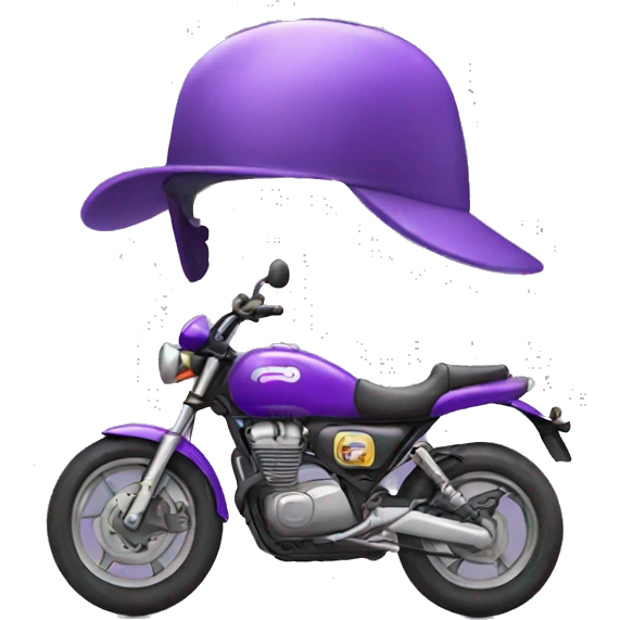 purple motorcycle emoji